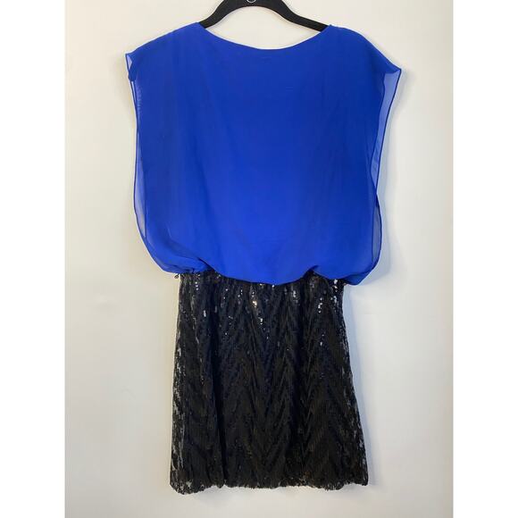 Speechless blue and black sequin mini dress medium - Picture 8 of 10